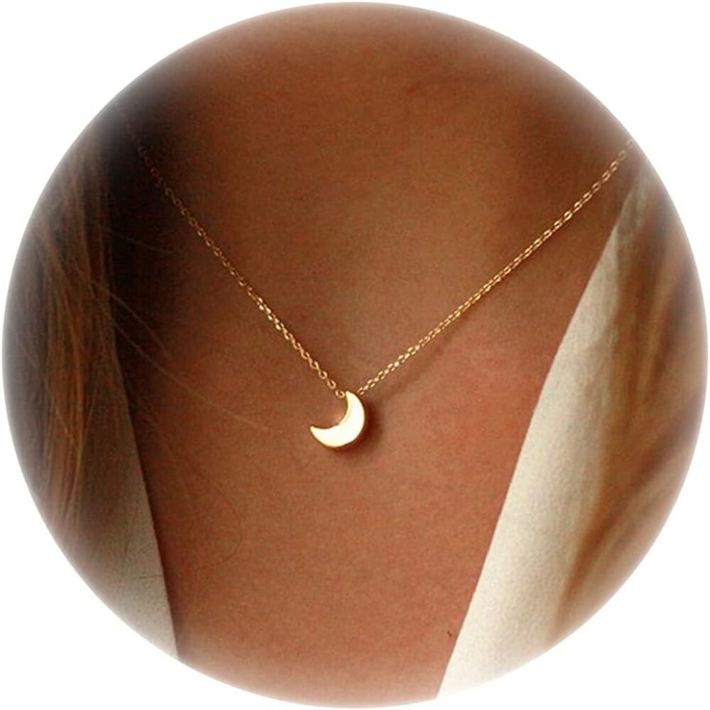 14K Gold Heart Pendant Necklace for Women Dainty Star Necklace Tiny Evil Eye Cho